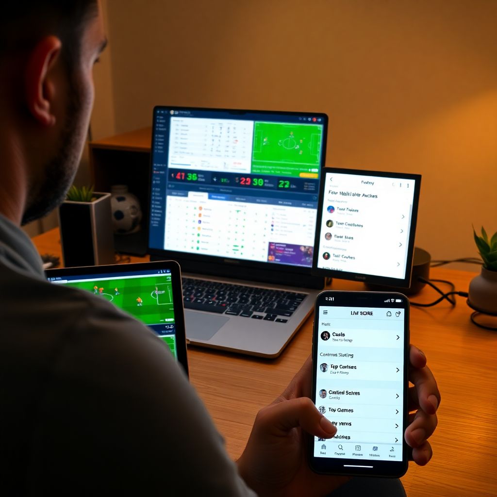Как быстро сверять счёт и состав в параллельно идущих матчах онлайн