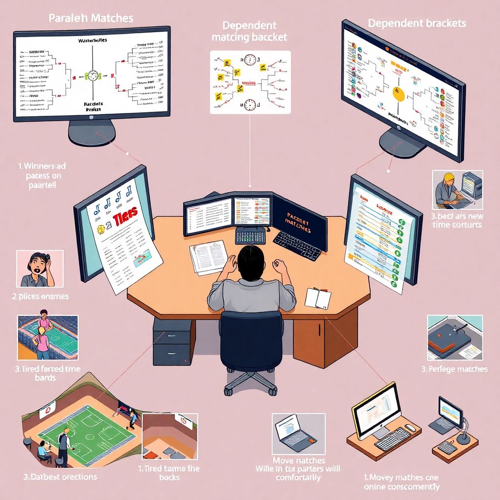 Параллельные матчи в зависимой сетке туров: особенности и влияние на турнир